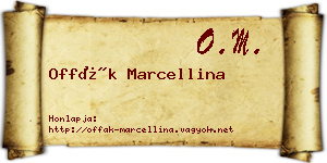 Offák Marcellina névjegykártya